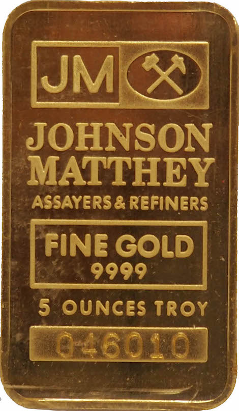 Johnson Matthey Gold Bar